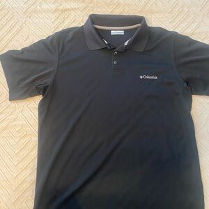 Columbia Black Polo Shirt Classic Design Casual Wear